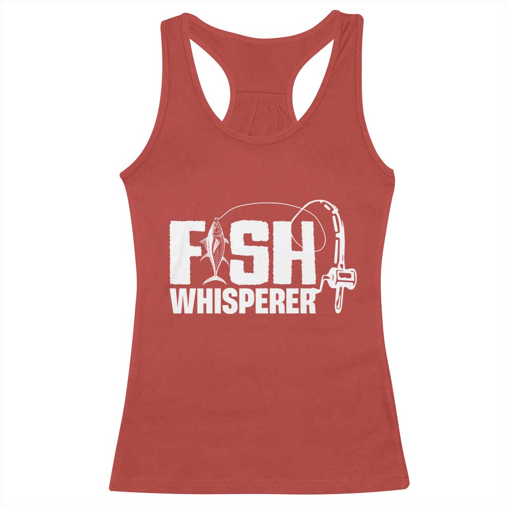 The Fish Whisperer Racerback Tank Top Fish Lover Humor - Wonder Print Shop