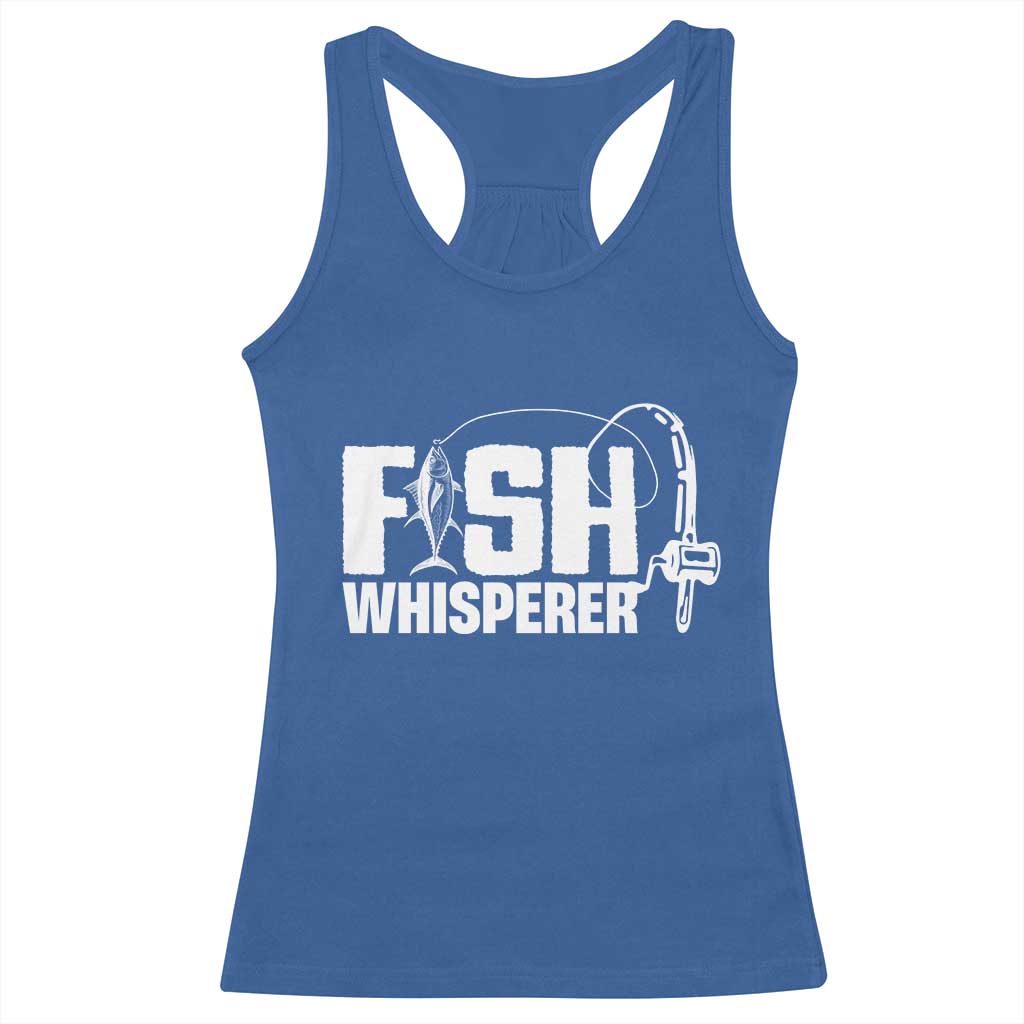 The Fish Whisperer Racerback Tank Top Fish Lover Humor - Wonder Print Shop