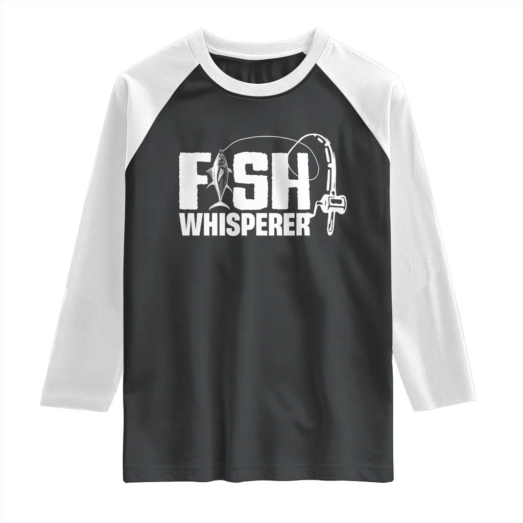 The Fish Whisperer Raglan Shirt Fish Lover Humor - Wonder Print Shop