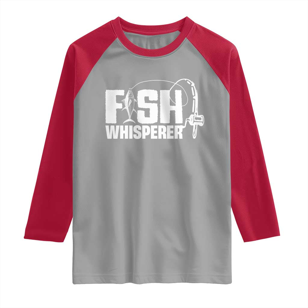 The Fish Whisperer Raglan Shirt Fish Lover Humor - Wonder Print Shop