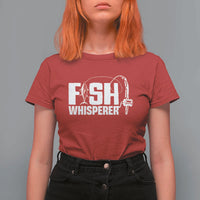 The Fish Whisperer T Shirt For Women Fish Lover Humor - Wonder Print Shop