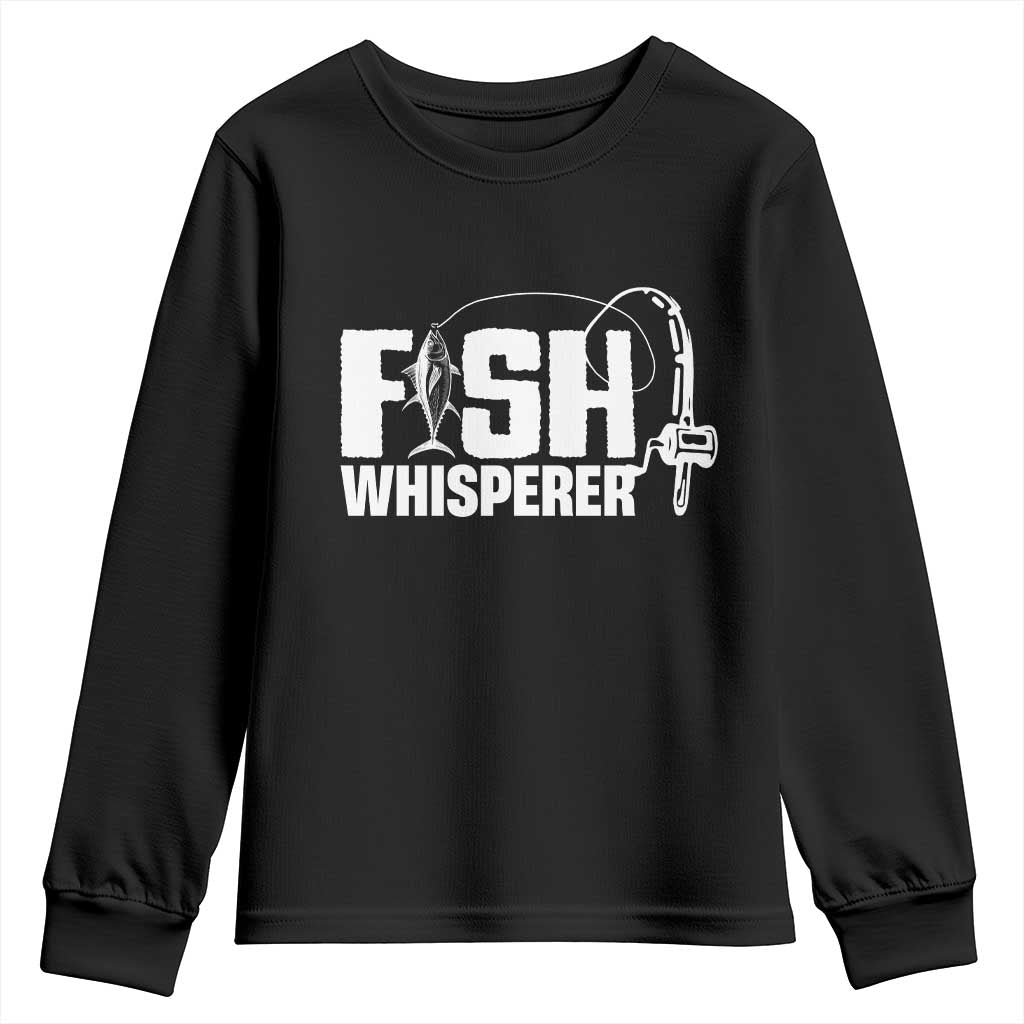The Fish Whisperer Youth Sweatshirt Fish Lover Humor - Wonder Print Shop
