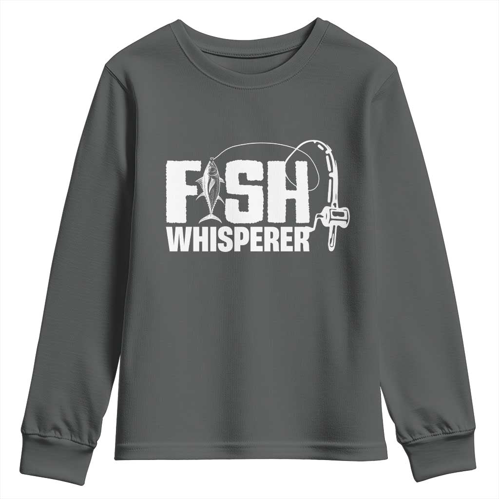 The Fish Whisperer Youth Sweatshirt Fish Lover Humor - Wonder Print Shop