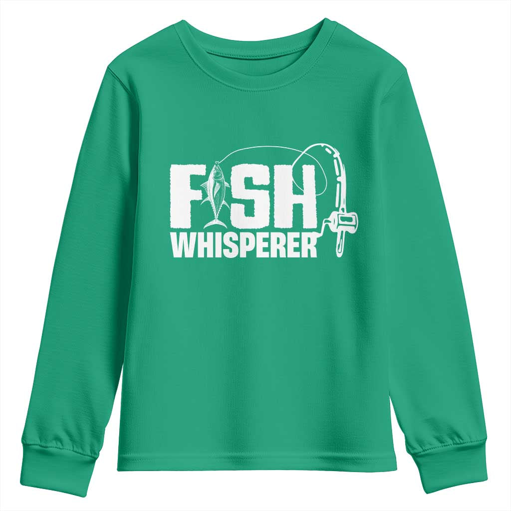The Fish Whisperer Youth Sweatshirt Fish Lover Humor - Wonder Print Shop