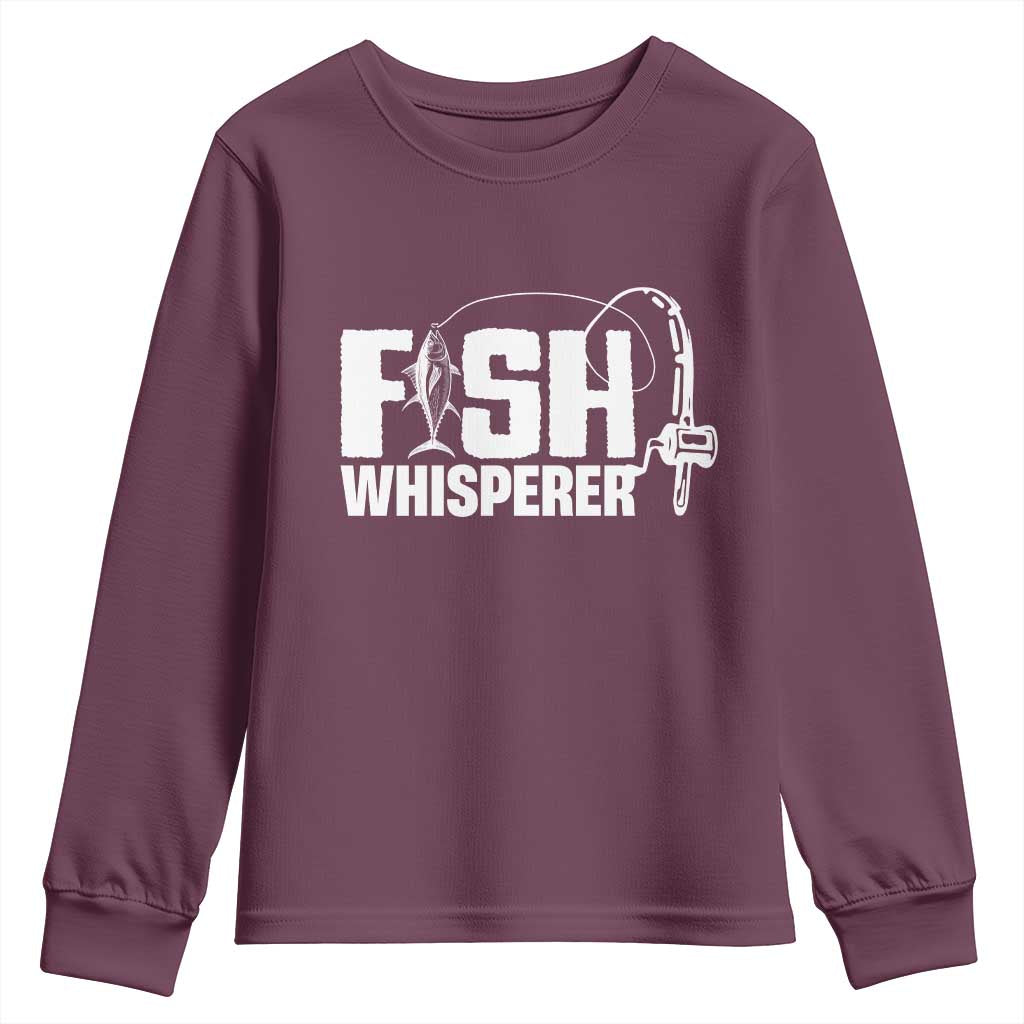 The Fish Whisperer Youth Sweatshirt Fish Lover Humor - Wonder Print Shop