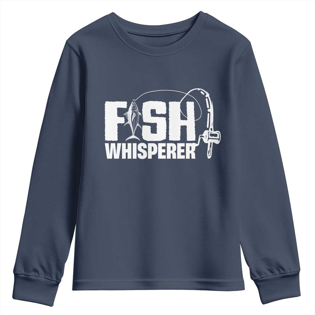 The Fish Whisperer Youth Sweatshirt Fish Lover Humor - Wonder Print Shop