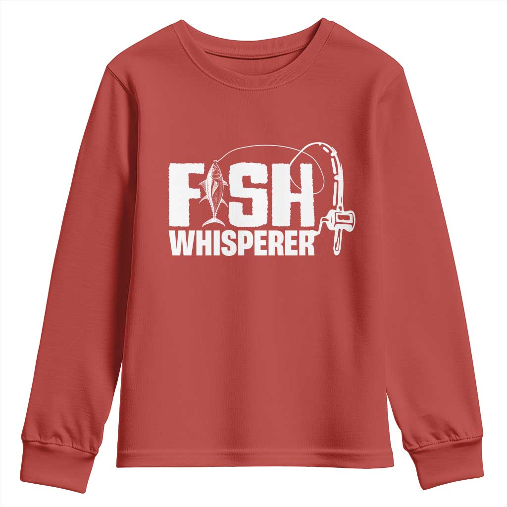 The Fish Whisperer Youth Sweatshirt Fish Lover Humor - Wonder Print Shop