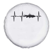 Fish And Forest Fishing Lover Heartbeat Gift Spare Tire Cover - Wonder Print Shop
