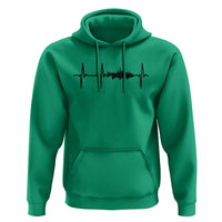 Fish And Forest Fishing Lover Heartbeat Gift Hoodie - Wonder Print Shop