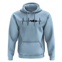 Fish And Forest Fishing Lover Heartbeat Gift Hoodie - Wonder Print Shop