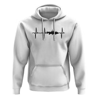 Fish And Forest Fishing Lover Heartbeat Gift Hoodie - Wonder Print Shop