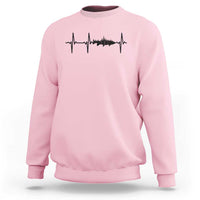 Fish And Forest Fishing Lover Heartbeat Gift Sweatshirt - Wonder Print Shop