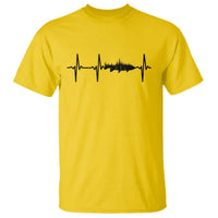 Fish And Forest Fishing Lover Heartbeat Gift T Shirt - Wonder Print Shop