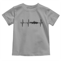 Fish And Forest Fishing Lover Heartbeat Gift Toddler T Shirt - Wonder Print Shop