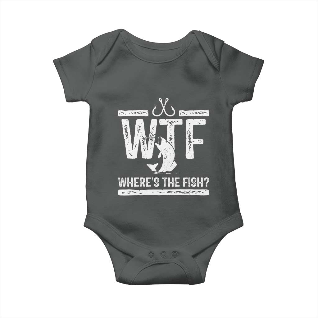 Where Is The Fish Baby Onesie Funny WTF Fishing Gift - Wonder Print Shop