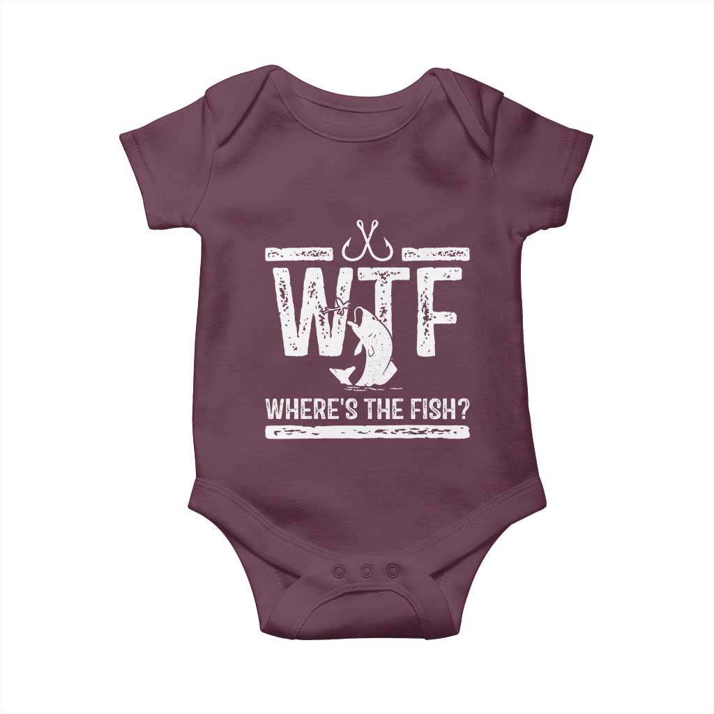 Where Is The Fish Baby Onesie Funny WTF Fishing Gift - Wonder Print Shop