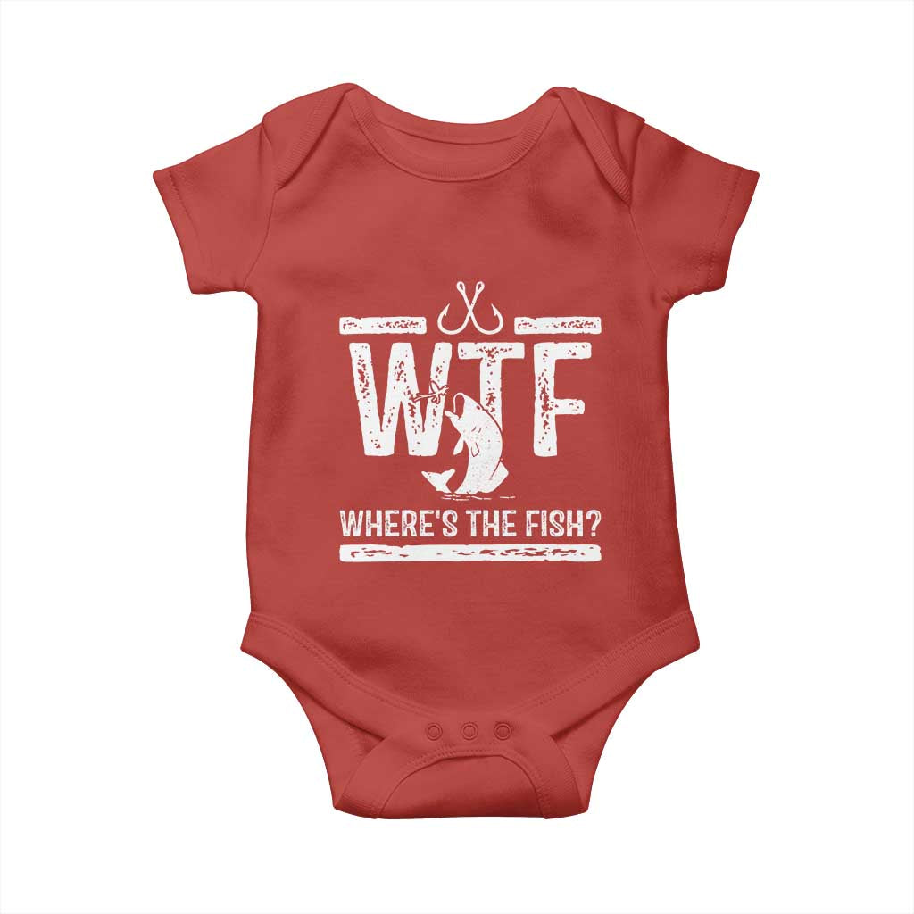 Where Is The Fish Baby Onesie Funny WTF Fishing Gift - Wonder Print Shop