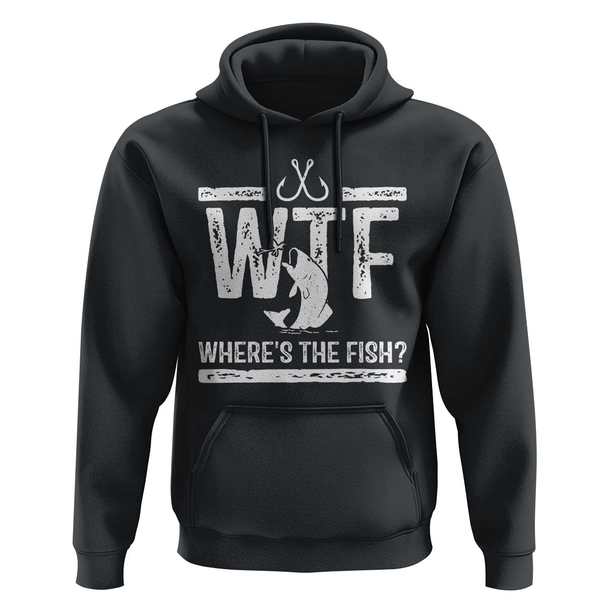 Where Is The Fish Hoodie Funny WTF Fishing Gift - Wonder Print Shop