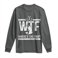 Where Is The Fish Long Sleeve Shirt Funny WTF Fishing Gift - Wonder Print Shop
