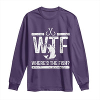 Where Is The Fish Long Sleeve Shirt Funny WTF Fishing Gift - Wonder Print Shop
