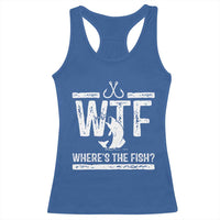 Where Is The Fish Racerback Tank Top Funny WTF Fishing Gift - Wonder Print Shop