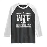 Where Is The Fish Raglan Shirt Funny WTF Fishing Gift - Wonder Print Shop
