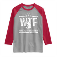 Where Is The Fish Raglan Shirt Funny WTF Fishing Gift - Wonder Print Shop