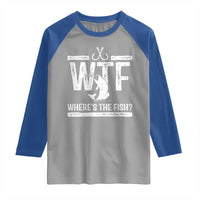 Where Is The Fish Raglan Shirt Funny WTF Fishing Gift - Wonder Print Shop