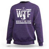 Where Is The Fish Sweatshirt Funny WTF Fishing Gift - Wonder Print Shop