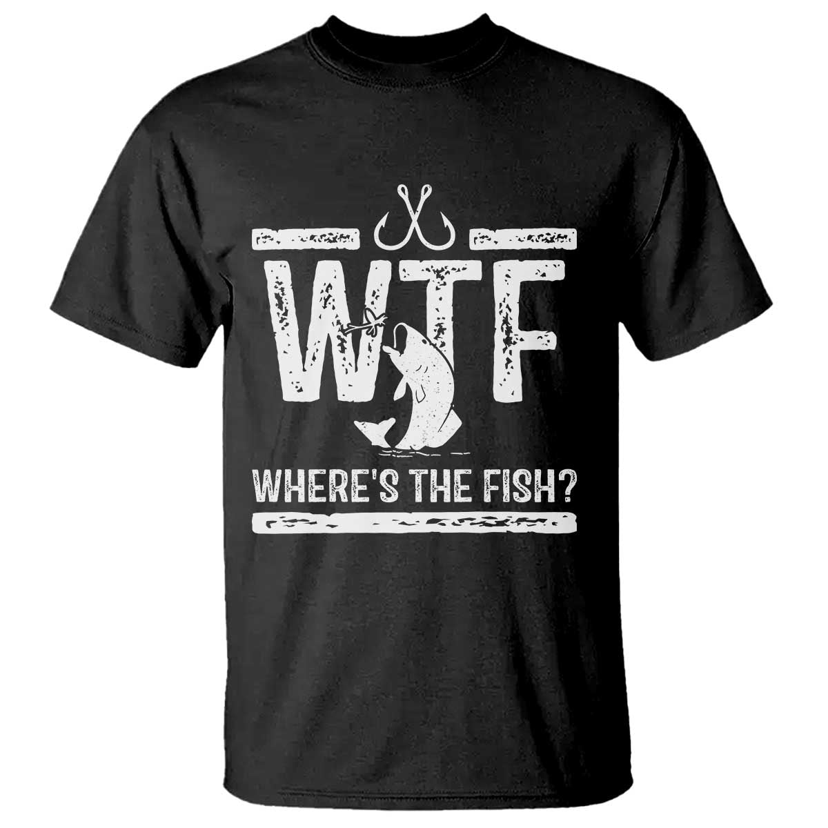 Where Is The Fish T Shirt Funny WTF Fishing Gift - Wonder Print Shop