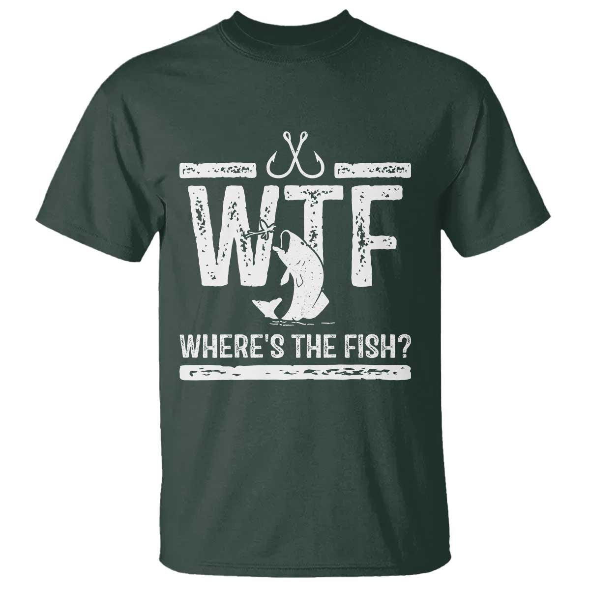 Where Is The Fish T Shirt Funny WTF Fishing Gift - Wonder Print Shop