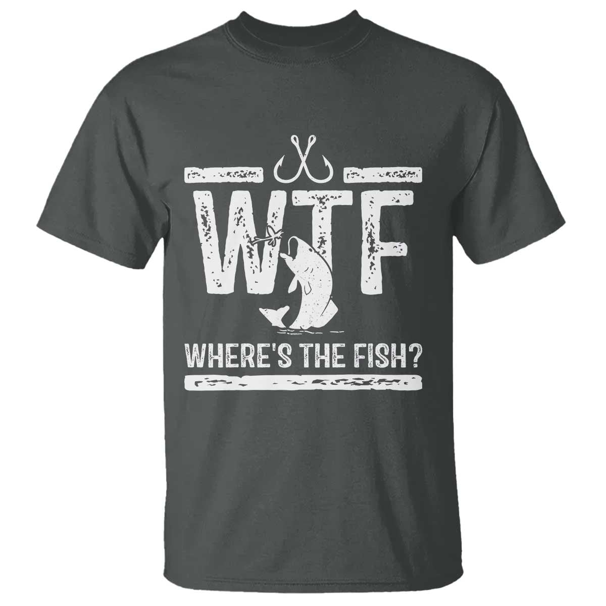 Where Is The Fish T Shirt Funny WTF Fishing Gift - Wonder Print Shop