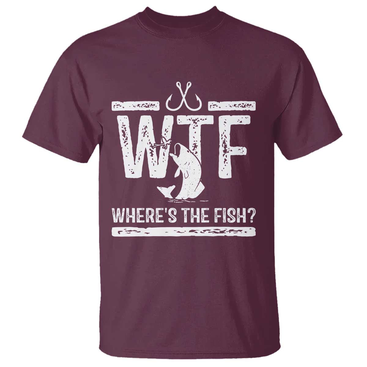 Where Is The Fish T Shirt Funny WTF Fishing Gift - Wonder Print Shop