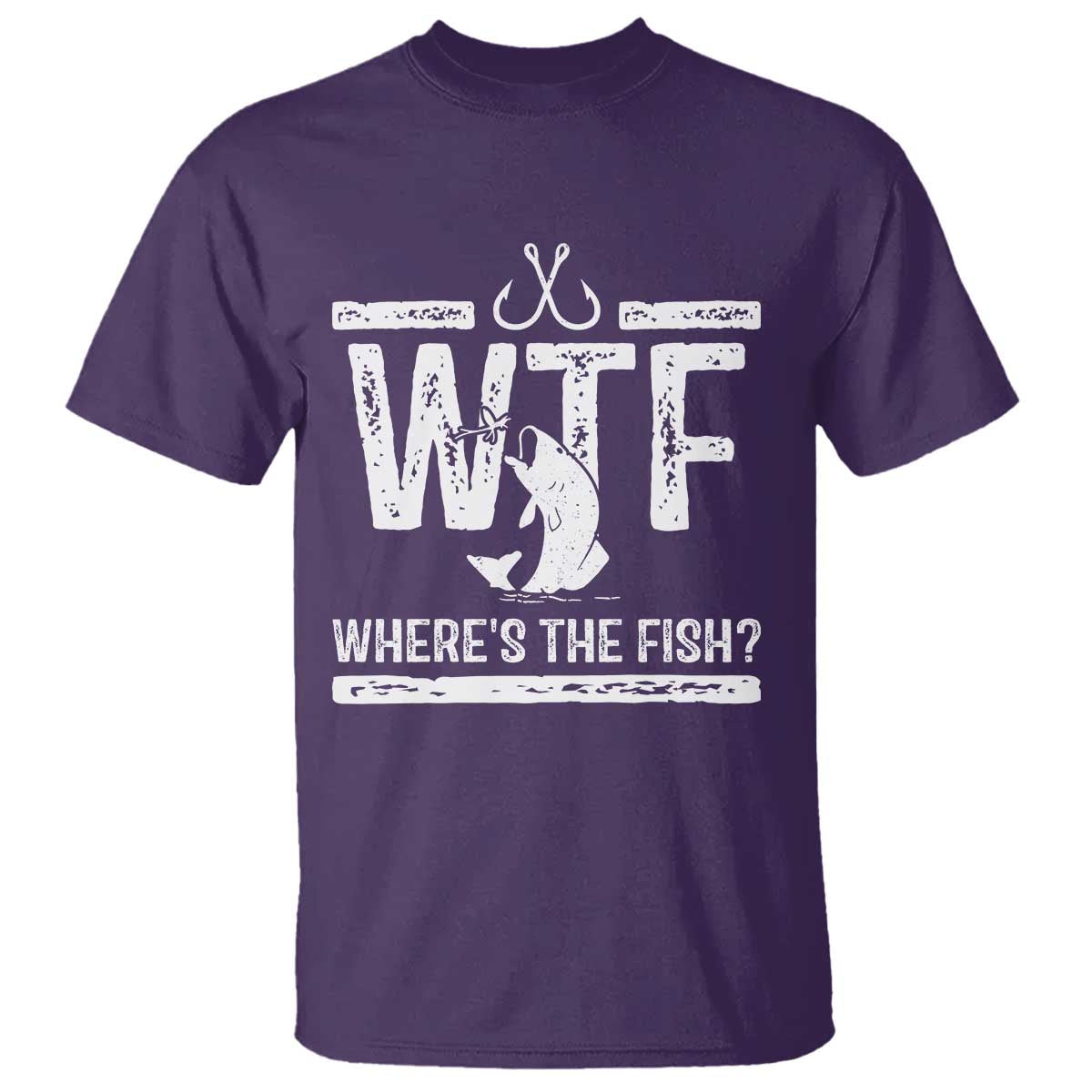 Where Is The Fish T Shirt Funny WTF Fishing Gift - Wonder Print Shop