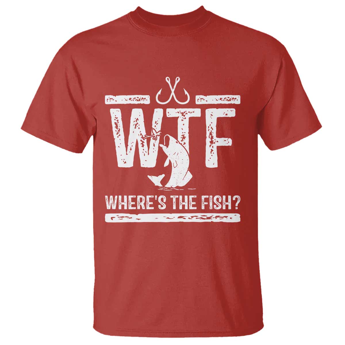 Where Is The Fish T Shirt Funny WTF Fishing Gift - Wonder Print Shop