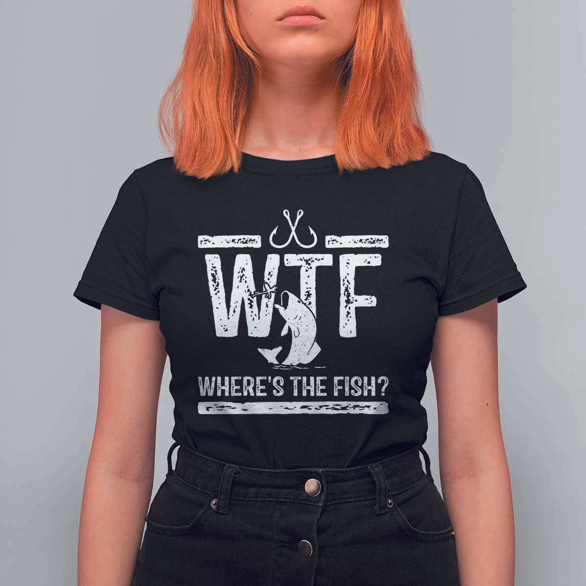 Where Is The Fish T Shirt For Women Funny WTF Fishing Gift - Wonder Print Shop