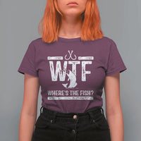 Where Is The Fish T Shirt For Women Funny WTF Fishing Gift - Wonder Print Shop