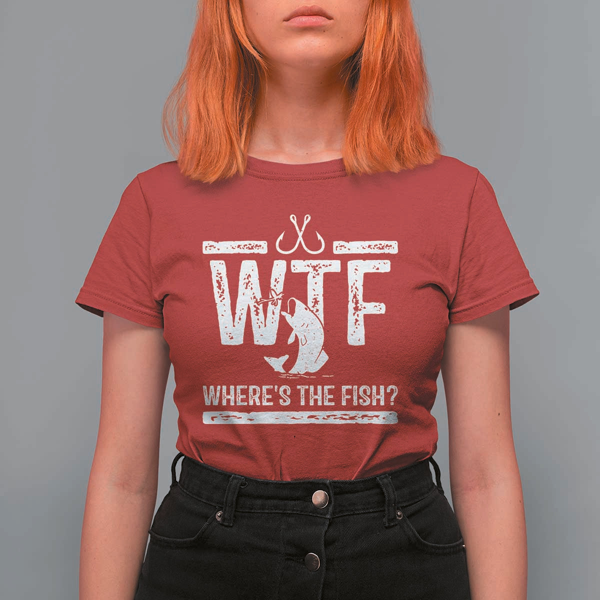 Where Is The Fish T Shirt For Women Funny WTF Fishing Gift - Wonder Print Shop
