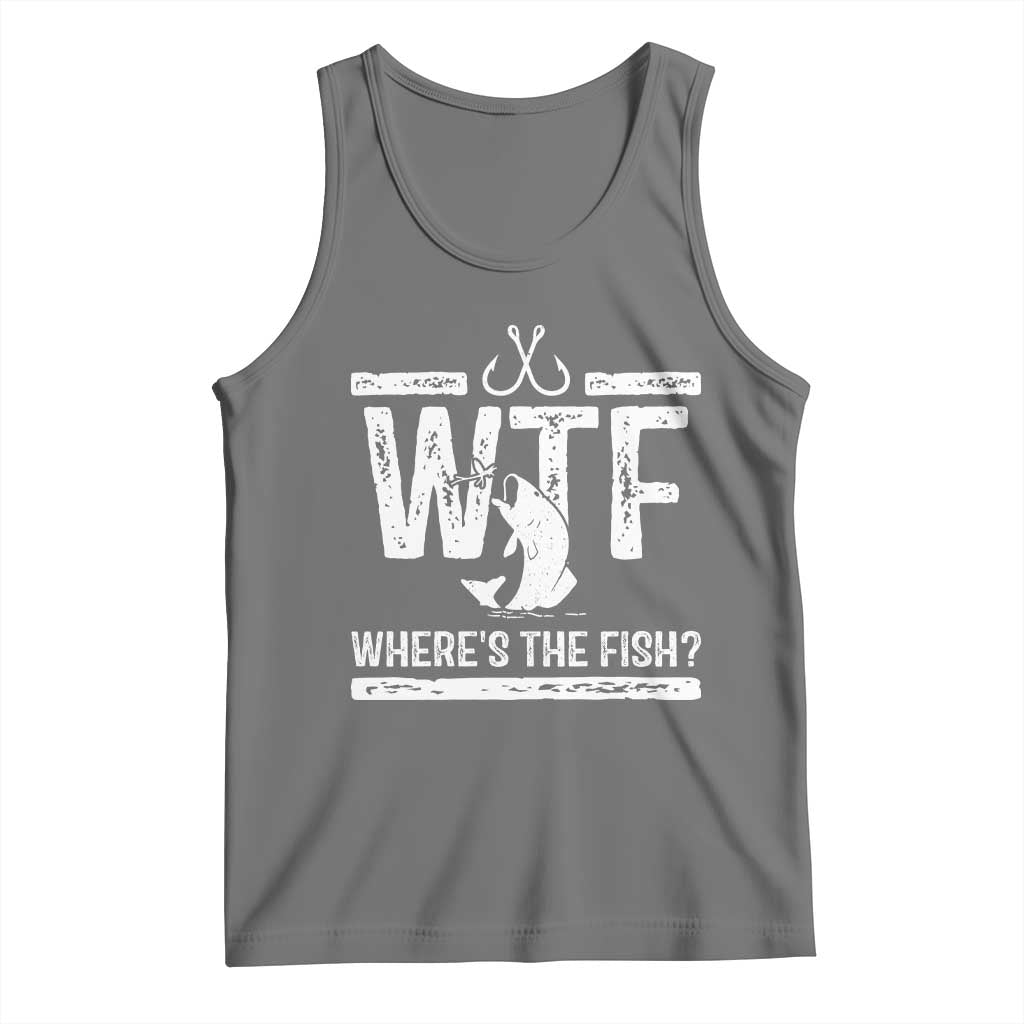 Where Is The Fish Tank Top Funny WTF Fishing Gift - Wonder Print Shop