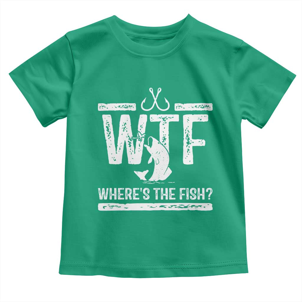 Where Is The Fish Toddler T Shirt Funny WTF Fishing Gift - Wonder Print Shop