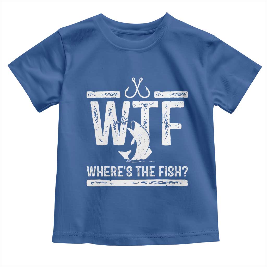 Where Is The Fish Toddler T Shirt Funny WTF Fishing Gift - Wonder Print Shop