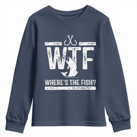Where Is The Fish Youth Sweatshirt Funny WTF Fishing Gift - Wonder Print Shop