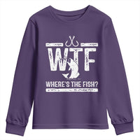 Where Is The Fish Youth Sweatshirt Funny WTF Fishing Gift - Wonder Print Shop