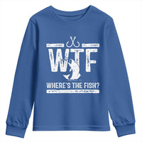 Where Is The Fish Youth Sweatshirt Funny WTF Fishing Gift - Wonder Print Shop