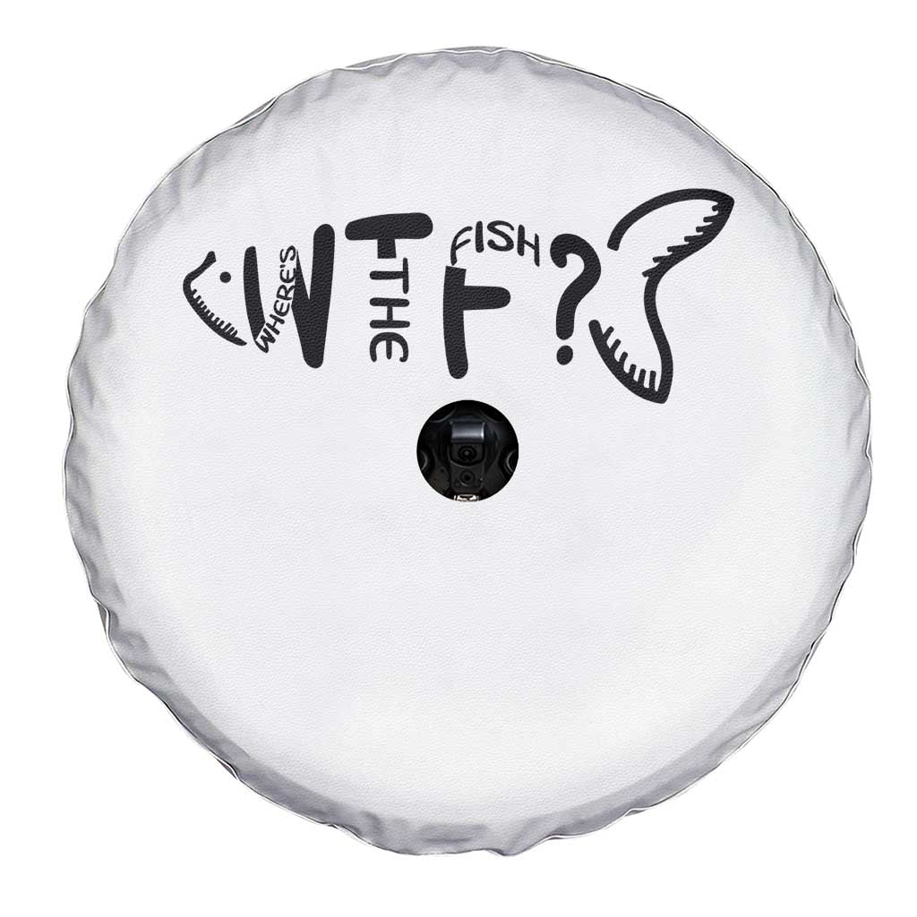 WTF Where Is The Fish Spare Tire Cover Funny Fisherman Gift