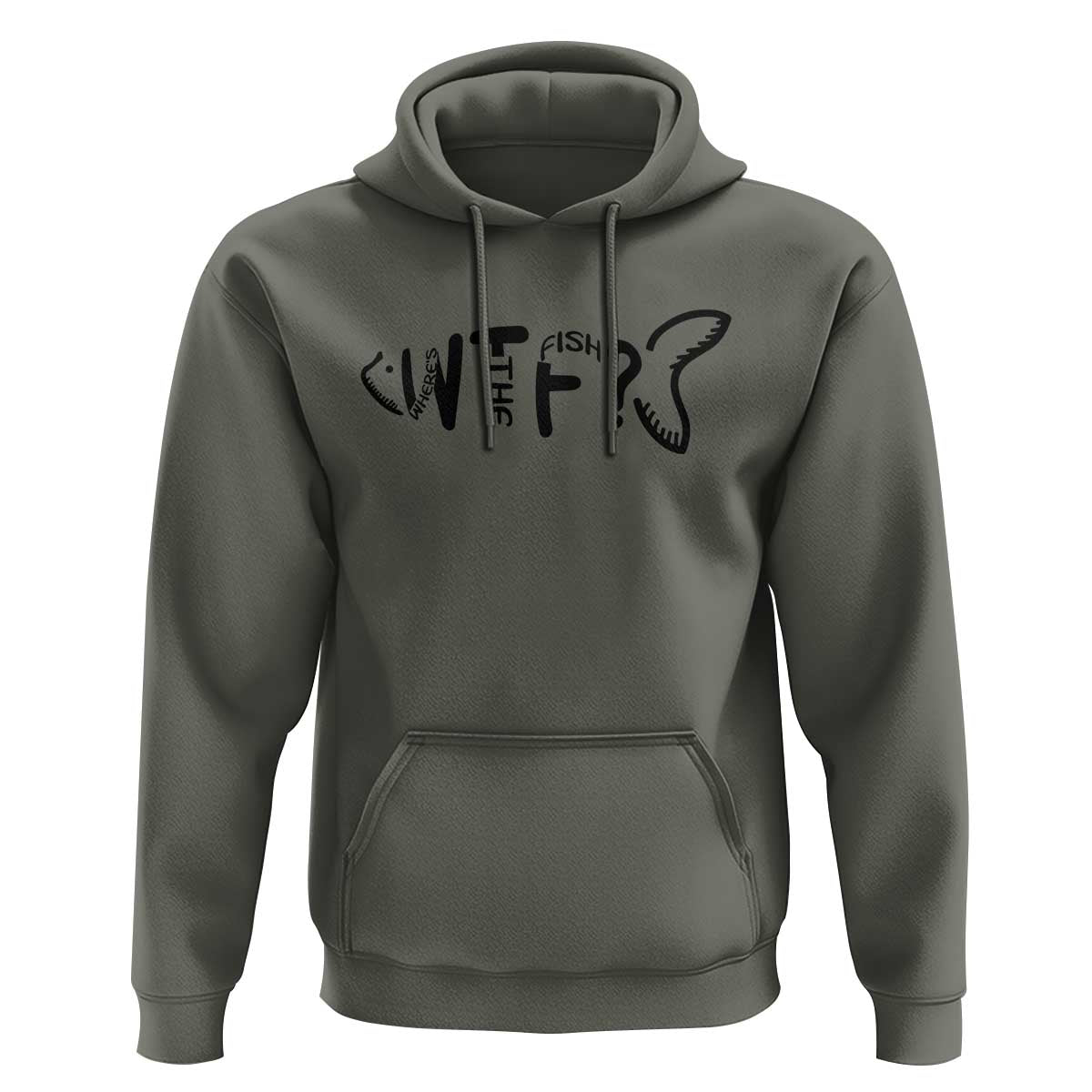 WTF Where Is The Fish Hoodie Funny Fisherman Gift