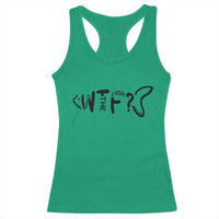 WTF Where Is The Fish Racerback Tank Top Funny Fisherman Gift