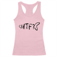 WTF Where Is The Fish Racerback Tank Top Funny Fisherman Gift