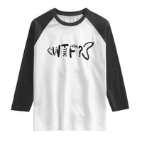 WTF Where Is The Fish Raglan Shirt Funny Fisherman Gift