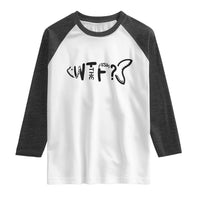 WTF Where Is The Fish Raglan Shirt Funny Fisherman Gift